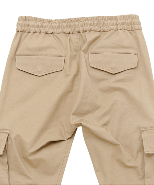 NO ID.（ノーアイディ）の「mp7459-ＣツイルストレッチサルエルスキニーカーゴＰＴ パンツ（カーゴパンツ・メンズ・カーキ/ベージュ/ブラック・1/2/3）」の10枚目の写真