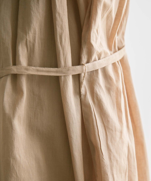 rectangle（レクタングル）の「コットンギャザーシャツワンピース（ワンピース・レディース・ブラック/チャコールグレー/ベージュ・FREE）」の16枚目の写真