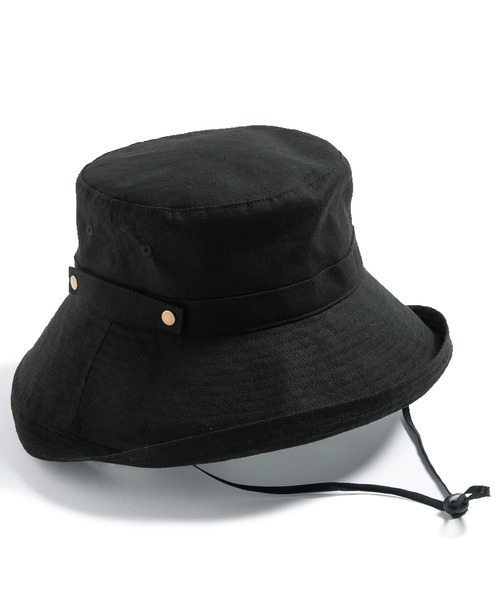 QUEENHEAD（クイーンヘッド）の「紐付きブリーズフレンチハット（ハット・レディース・ブラック/ベージュ/ネイビー/ブラウン/オフホワイト/マスタード/グレー系その他/ブラウン系その他/ライトブラウン・X-LARGE/XX-LARGE/FREE）」の13枚目の写真