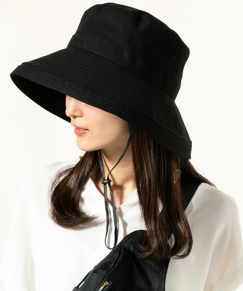 QUEENHEAD（クイーンヘッド）の「紐付きブリーズフレンチハット（ハット・レディース・ブラック/ベージュ/ネイビー/ブラウン/オフホワイト/マスタード/グレー系その他/ブラウン系その他/ライトブラウン・X-LARGE/XX-LARGE/FREE）」の19枚目の写真