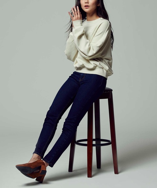 BACK NUMBER（バックナンバー）の「【BACK NUMBER】「SECRET LINE」 ハイライズスキニーデニムパンツ（デニムパンツ・レディース・ダークインディゴブルー/ライトインディゴブルー/ノンウォッシュ・L/M/S/XS）」の8枚目の写真