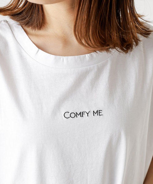 mystic（ミスティック）の「シルケットロゴノースリ（Tシャツ/カットソー・レディース・ブラック/ベージュ/オフホワイト/グリーン系その他・FREE）」の8枚目の写真