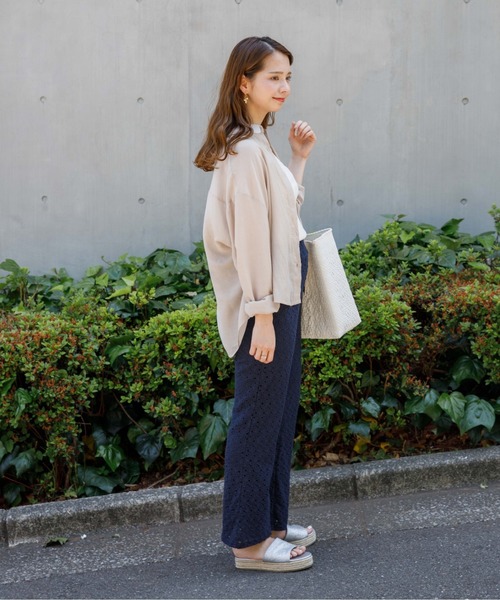 flower(フラワー)の「ペタルレースパンツ(その他パンツ・レディース・ネイビー/アイボリー・FREE)」の11枚目の写真