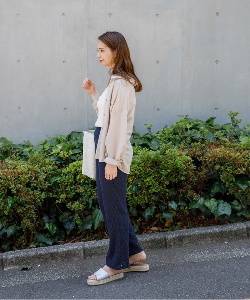 flower(フラワー)の「ペタルレースパンツ(その他パンツ・レディース・ネイビー/アイボリー・FREE)」の13枚目の写真