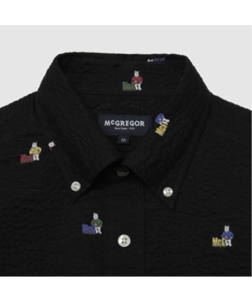 McGREGOR（マックレガー）の「リップルマックベア(ドリズラー)プリント（シャツ/ブラウス・メンズ・アイボリー/ブラック/カーキ・M/L/LL）」の9枚目の写真