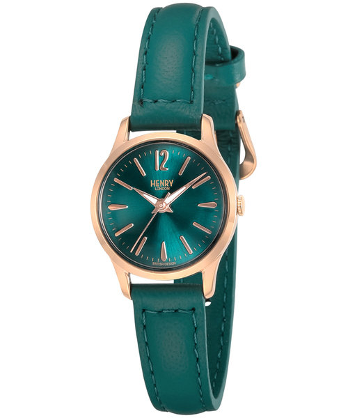 ABAHOUSE(アバハウス)の「ペアウォッチ ヘンリーロンドン HENRY LONDON腕時計 Stratford (ストラトフォード) ティール HL25-S-0128(アナログ腕時計・メンズ・グリーン・フリー)」の2枚目の写真