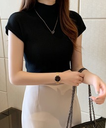 Doula Doula | フレンチスリーブサマーハイネックリブニット(ニット/セーター)