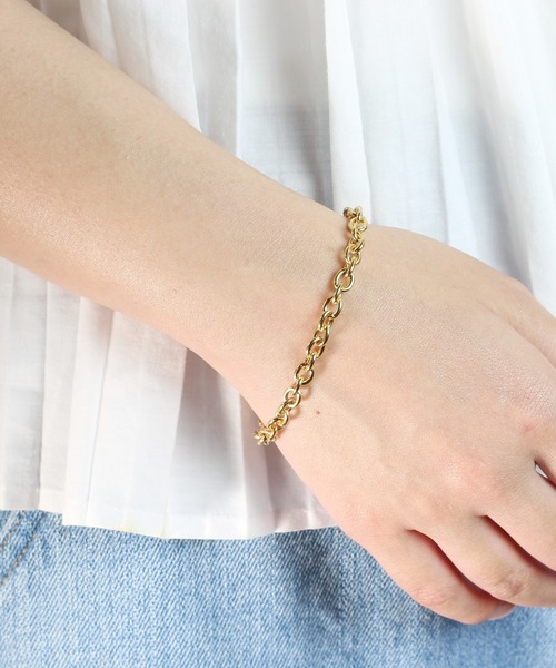 TONE SELECT GOODS（トーンセレクトグッズ）の「【vie】ステンレスブレスチェーンゴールド　レディース/医療用器具にも使われる最高級ステンレス316L使用（金属アレルギーフリー）（ブレスレット・レディース・その他1/その他2/その他3/その他4/その他5/その他6/その他7/その他8/その他11/その他12/その他13/その他17/その他18/その他15/その他10/その他9/その他14/その他16/その他19/その他21/その他20・FREE）」の8枚目の写真