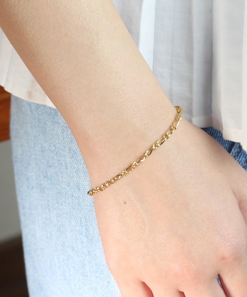 TONE SELECT GOODS（トーンセレクトグッズ）の「【vie】ステンレスブレスチェーンゴールド　レディース/医療用器具にも使われる最高級ステンレス316L使用（金属アレルギーフリー）（ブレスレット・レディース・その他1/その他2/その他3/その他4/その他5/その他6/その他7/その他8/その他11/その他12/その他13/その他17/その他18/その他15/その他10/その他9/その他14/その他16/その他19/その他21/その他20・FREE）」の13枚目の写真