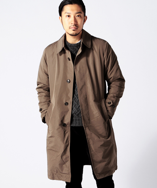 BEAMS(ビームス)の「◎BEAMS / Aライン ステンカラーコート(ステンカラーコート・メンズ・ブラック/ベージュ・X-LARGE/SMALL/LARGE/MEDIUM)」の6枚目の写真