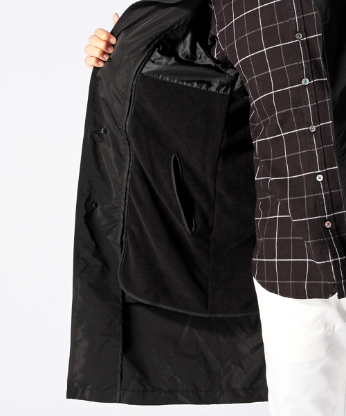 BEAMS(ビームス)の「◎BEAMS / Aライン ステンカラーコート(ステンカラーコート・メンズ・ブラック/ベージュ・X-LARGE/SMALL/LARGE/MEDIUM)」の5枚目の写真