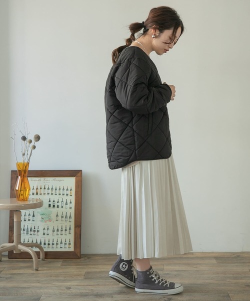 FRAMeWORK - ZOE431/FRAMeWORK キルティングジャケット 中綿 ノーカラー 38 ITEMS URBANRESEARCH（アイテムズ アーバンリサーチ）の「中綿