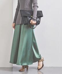 UNITED ARROWS | UWFM TA/P サテン マキシスカート 20FW(スカート)