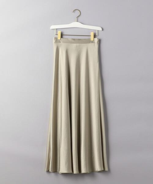 UNITED ARROWS(ユナイテッドアローズ)の「UWFM TA/P サテン マキシスカート 20FW(スカート・レディース・オリーブ/ダークブラウン/ナチュラル・40/38/36)」の11枚目の写真