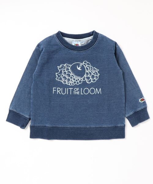 セール】キッズインディゴ裏毛スウェットシャツ（スウェット）｜FRUIT 