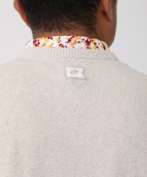 ZOY（ゾーイ）の「《ZOY》MENS Crackleニットベスト（ベスト・メンズ・アイボリー/オリーブ/インディゴブルー・1/2/3）」の6枚目の写真