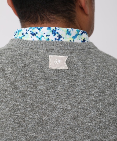 ZOY（ゾーイ）の「《ZOY》MENS Crackleニットベスト（ベスト・メンズ・アイボリー/オリーブ/インディゴブルー・1/2/3）」の9枚目の写真
