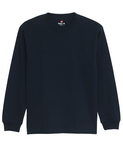 HANES(ヘインズ)の「HANES/ヘインズ BEEFY-T ロンTEE 長袖Tシャツ 2XLサイズ~3XLサイズ H5186L(Tシャツ/カットソー・メンズ・ホワイト/ブラック・XXL/3XL)」の1枚目の写真
