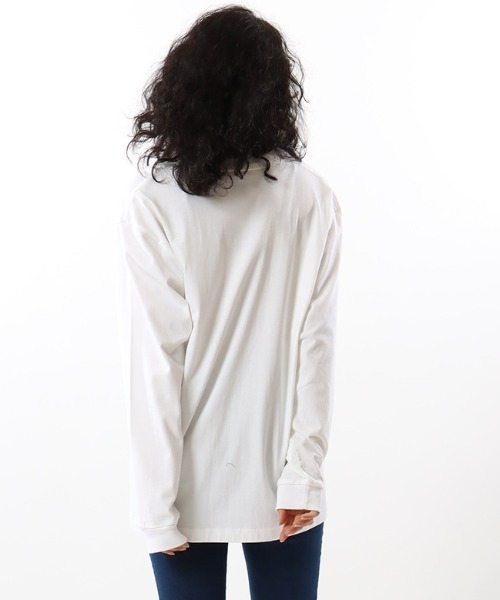 HANES(ヘインズ)の「HANES/ヘインズ BEEFY-T ロンTEE 長袖Tシャツ 2XLサイズ~3XLサイズ H5186L(Tシャツ/カットソー・メンズ・ホワイト/ブラック・XXL/3XL)」の5枚目の写真