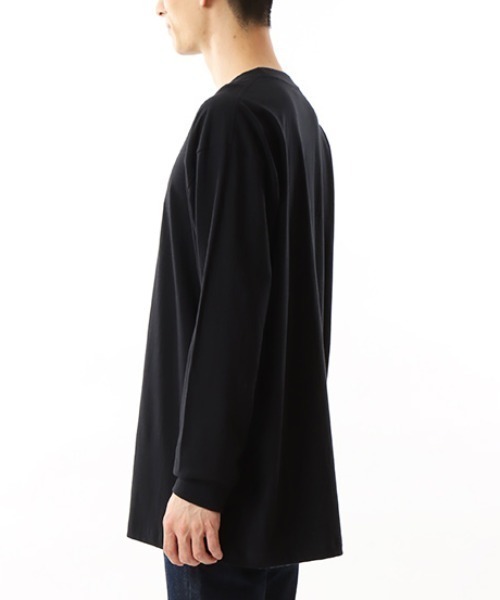 HANES(ヘインズ)の「HANES/ヘインズ BEEFY-T ロンTEE 長袖Tシャツ 2XLサイズ~3XLサイズ H5186L(Tシャツ/カットソー・メンズ・ホワイト/ブラック・XXL/3XL)」の10枚目の写真