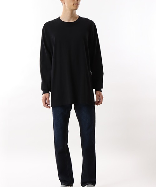 HANES(ヘインズ)の「HANES/ヘインズ BEEFY-T ロンTEE 長袖Tシャツ 2XLサイズ~3XLサイズ H5186L(Tシャツ/カットソー・メンズ・ホワイト/ブラック・XXL/3XL)」の12枚目の写真