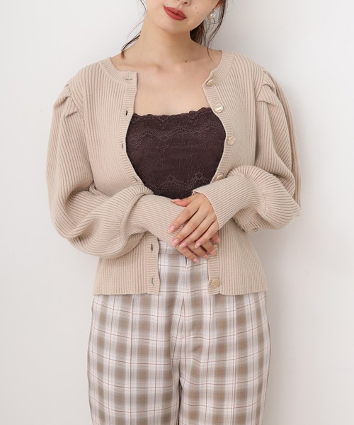 one after another NICE CLAUP(ワンアフターアナザーナイスクラップ)の「センタータックスラックス(スラックス・レディース・ブラウン系その他/ベージュ系その他/ピンク系その他/チェック・SMALL/MEDIUM)」の10枚目の写真