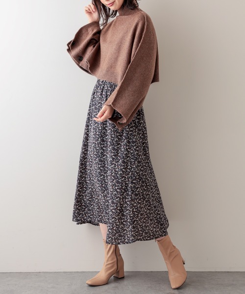 natural couture（ナチュラルクチュール）の「ベストにもなる2WAYポンチョ（ニット/セーター・レディース・ブラック/モカ/ライトベージュ・FREE）」の7枚目の写真