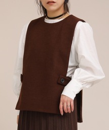 ap retro | サイドベルトベストｘブラウスセット【ZOZOTOWN限定商品】(シャツ/ブラウス)