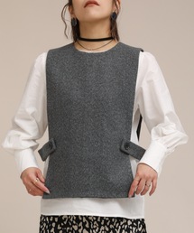 ap retro | サイドベルトベストｘブラウスセット【ZOZOTOWN限定商品】(シャツ/ブラウス)