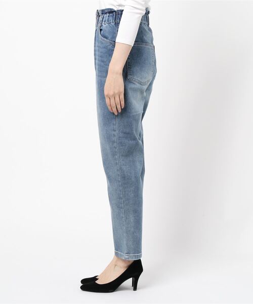 rps(アールピーエス)の「裏起毛ラッピングデニムマムパンツ(デニムパンツ・レディース・ブルー系その他/ブルー・L/M)」の4枚目の写真