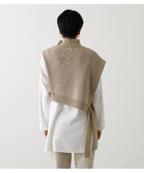 ニット セーター 2way knit vest　　２ウェイニットベスト レディース AZUL by moussy（アズールバイマウジー）の「2WAY KNIT VEST SET