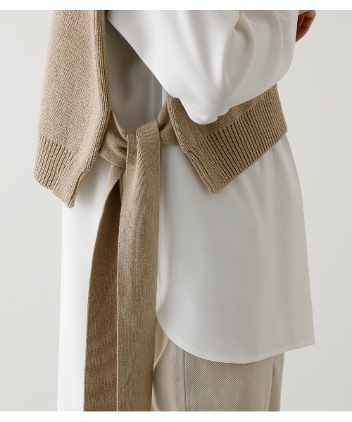 ニット セーター 2way knit vest　　２ウェイニットベスト レディース AZUL by moussy（アズールバイマウジー）の「2WAY KNIT VEST SET