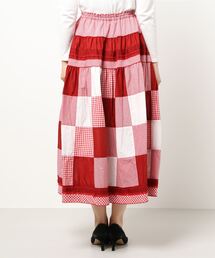 PINK HOUSE（ピンクハウス）の「ギンガムパッチワークスカート