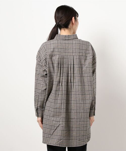 AMERICAN HOLIC（アメリカンホリック）の「バックタックシャツチュニック ＊（シャツ/ブラウス・レディース・ブラウン系その他4/イエロー系その他/チェック/オフホワイト/チャコールグレー・FREE）」の7枚目の写真