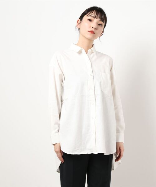 AMERICAN HOLIC（アメリカンホリック）の「バックタックシャツチュニック ＊（シャツ/ブラウス・レディース・ブラウン系その他4/イエロー系その他/チェック/オフホワイト/チャコールグレー・FREE）」の9枚目の写真