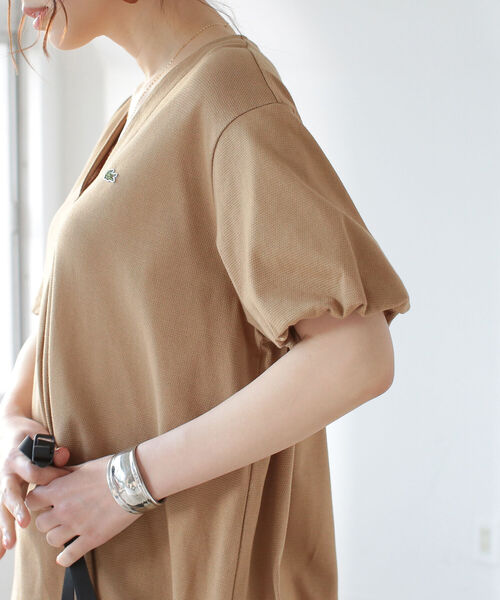 美品 L'Appartement ギャザースリーブTシャツ ベージュ 美品 L´Appartement ギャザースリーブTシャツ ベージュ レディース