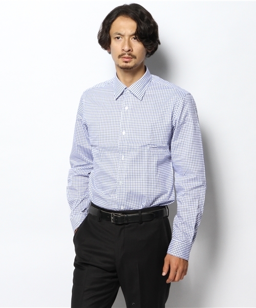 EDIFICE(エディフィス)の「DR.タッタソール レギュラーシャツ(シャツ/ブラウス・メンズ・ブラック/ブルー・MEDIUM/SMALL/LARGE)」の2枚目の写真