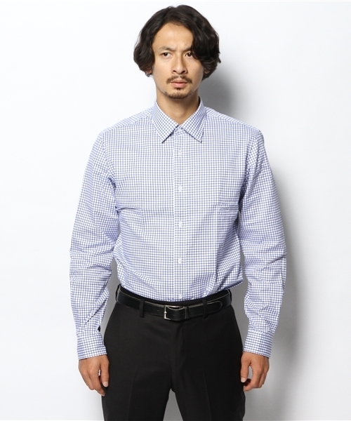 EDIFICE(エディフィス)の「DR.タッタソール レギュラーシャツ(シャツ/ブラウス・メンズ・ブラック/ブルー・MEDIUM/SMALL/LARGE)」の7枚目の写真