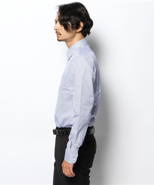 EDIFICE(エディフィス)の「DR.タッタソール レギュラーシャツ(シャツ/ブラウス・メンズ・ブラック/ブルー・MEDIUM/SMALL/LARGE)」の8枚目の写真