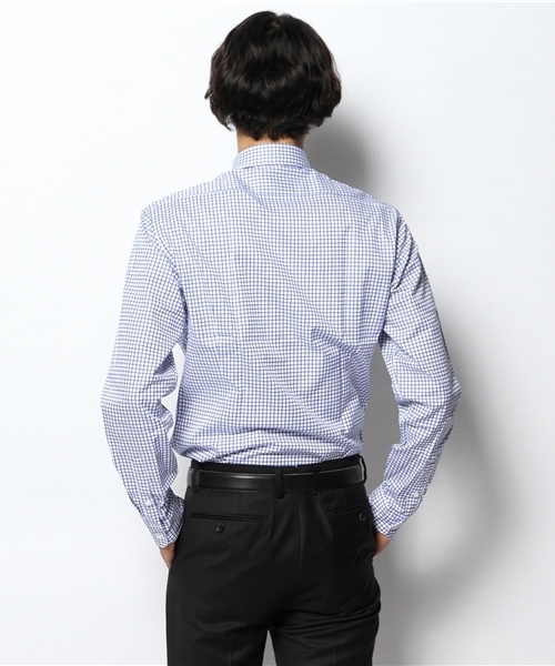 EDIFICE(エディフィス)の「DR.タッタソール レギュラーシャツ(シャツ/ブラウス・メンズ・ブラック/ブルー・MEDIUM/SMALL/LARGE)」の9枚目の写真