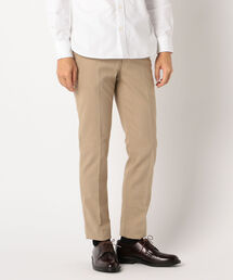 綿麻 スリムフィット スラックス パンツ (※吸水速乾 COOLMAX(R)素材使用 )