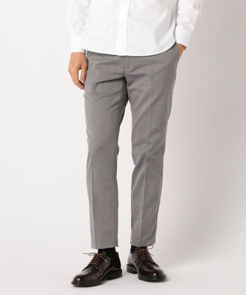 NOLLEY'S goodman（ノーリーズグッドマン）の「綿麻 スリムフィット スラックス パンツ (※吸水速乾 COOLMAX(R)素材使用 )（スラックス・メンズ・ベージュ/ネイビー/グレー/オレンジ/ブルー・S/M/L/XL）」の2枚目の写真