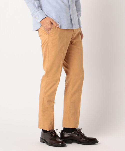 NOLLEY'S goodman（ノーリーズグッドマン）の「綿麻 スリムフィット スラックス パンツ (※吸水速乾 COOLMAX(R)素材使用 )（スラックス・メンズ・ベージュ/ネイビー/グレー/オレンジ/ブルー・S/M/L/XL）」の5枚目の写真