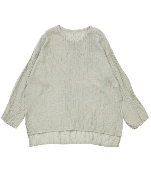 select MOCA(セレクトモカ)の「2021 SS クルーネックワッシャーポプリンブラウス(シャツ/ブラウス・レディース・オフホワイト/イエロー/グリーン・FREE)」の20枚目の写真