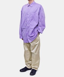 E.TAUTZ ネイビー チノ PLEATED CHINO - WUNDER