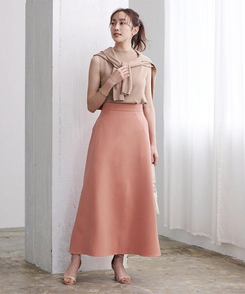 UR'S(ユアーズ)の「サーキュラーロングスカート(スカート・レディース・ホワイト/グリーン/ブルー/ネイビー/ピンク/ブラック・S/M/L)」の14枚目の写真