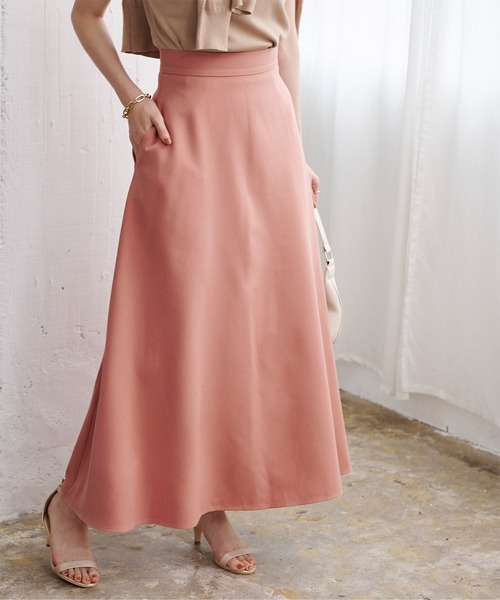 UR'S(ユアーズ)の「サーキュラーロングスカート(スカート・レディース・ホワイト/グリーン/ブルー/ネイビー/ピンク/ブラック・S/M/L)」の15枚目の写真