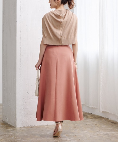 UR'S(ユアーズ)の「サーキュラーロングスカート(スカート・レディース・ホワイト/グリーン/ブルー/ネイビー/ピンク/ブラック・S/M/L)」の11枚目の写真