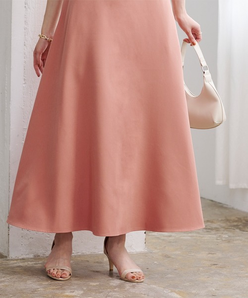 UR'S(ユアーズ)の「サーキュラーロングスカート(スカート・レディース・ホワイト/グリーン/ブルー/ネイビー/ピンク/ブラック・S/M/L)」の12枚目の写真