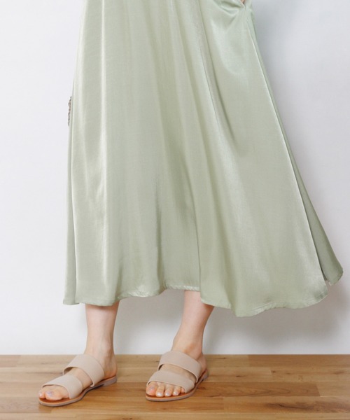 Crisp(クリスプ)の「ラスターフレアキャミワンピース(ワンピース・レディース・ミント/ネイビー・FREE)」の8枚目の写真